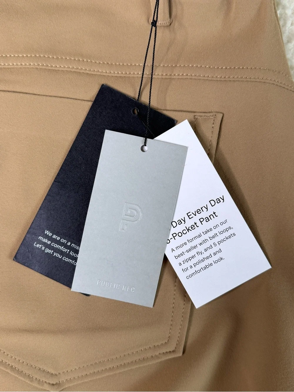Public Rec All Day Every Day 5-Pocket Pants Khaki Brown Men's Size 38x30